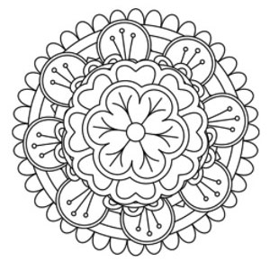 Brandmalerei Motiv Mandala