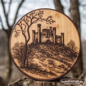 Schloss Brangemalt auf Holz