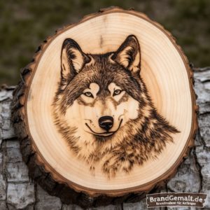 Wolf Brandmalerei